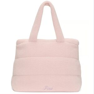Pink Cozy Plush Tote Bag